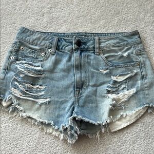 American eagle Distressed Denim Blue Shorts